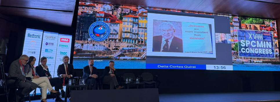 Dra. Delia Cortés Guiral en el XVII Congreso de la Sociedad Portuguesa de Cirugía Mínimamente Invasiva en Oporto.