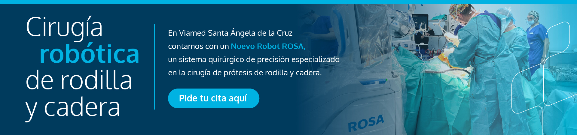 Cirugía robótica de rodilla y cadera